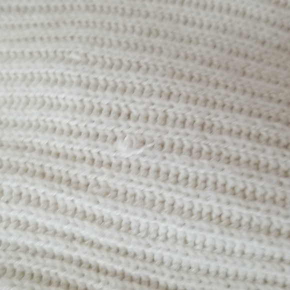 Garage white cold-shoulder knit sweater size S - Picture 13 of 13